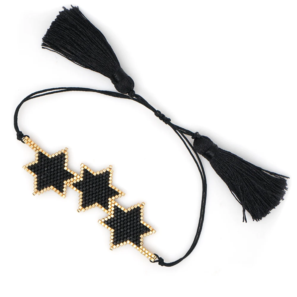 Go2boho Black Star браслет Pulseras Mujer Moda 2020 миюки ювелирные изделия с кисточками для ношения