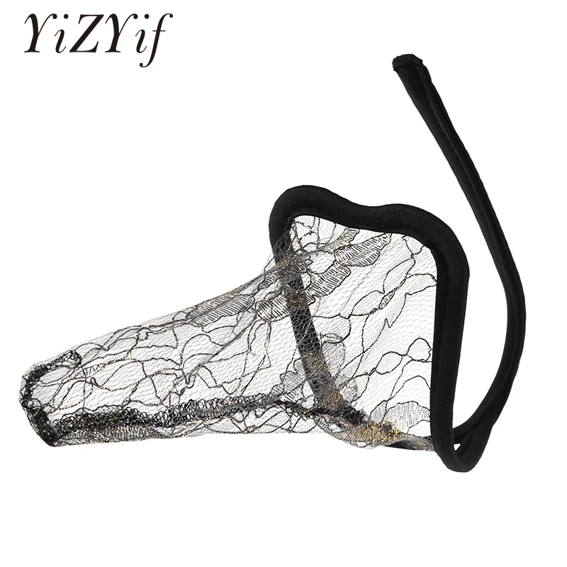 Сексуальные мужские стринги C-String нижнее белье прозрачное женское с закрытым