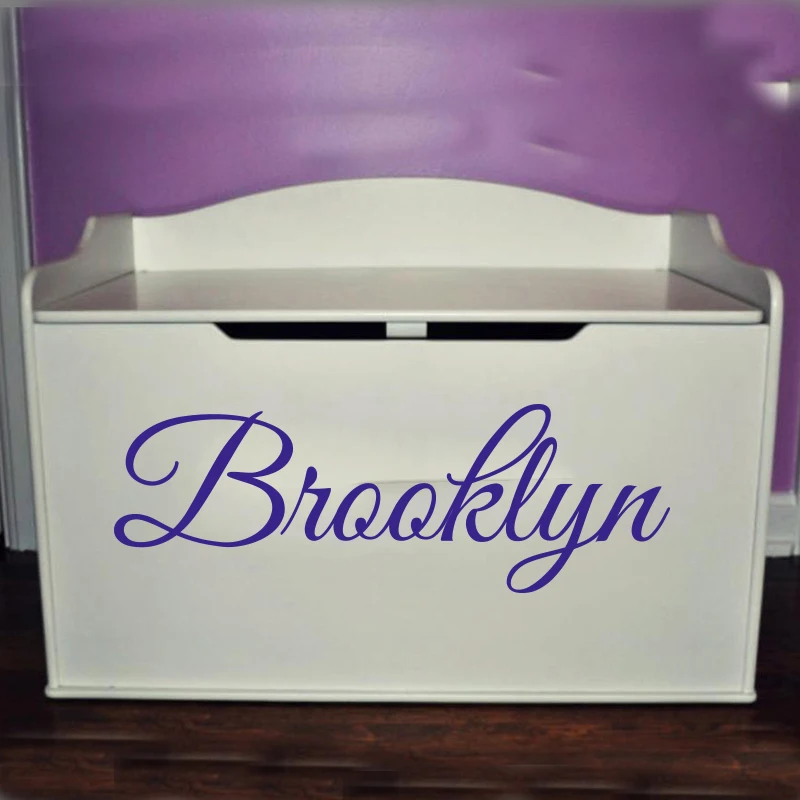 Toy Box Sticker Personalized Toybox Decal Name for Toy Box, Toy Chest