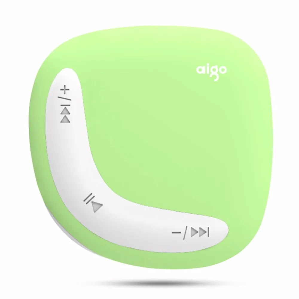 Aigo мини MP3-плеер Macaroon двойной цвет задняя клипса с Micro TF/SD слот для карт Спортивный MP3 музыкальный плеер+ USB линия передачи данных