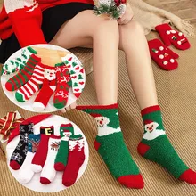 Новые рождественские носки женские зимние рождественские носки для сна теплые зимние домашние носки мягкие носки-тапочки для девочек skarpetki damskie# yl