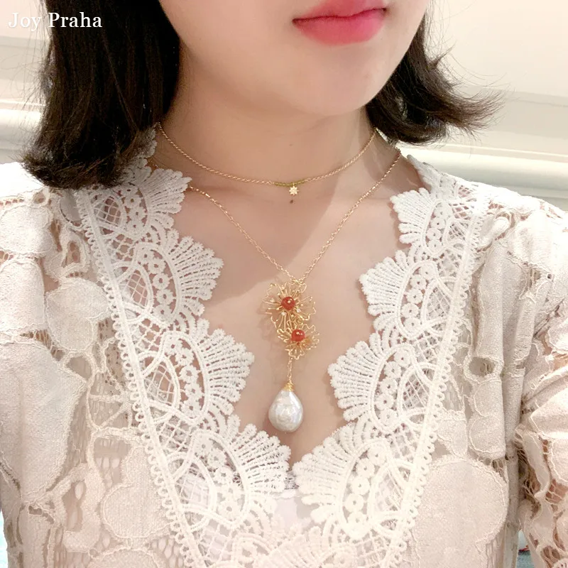 

Original pearl pendant women necklace / Simple clavicle chain jewelry / wholesale dropshipping