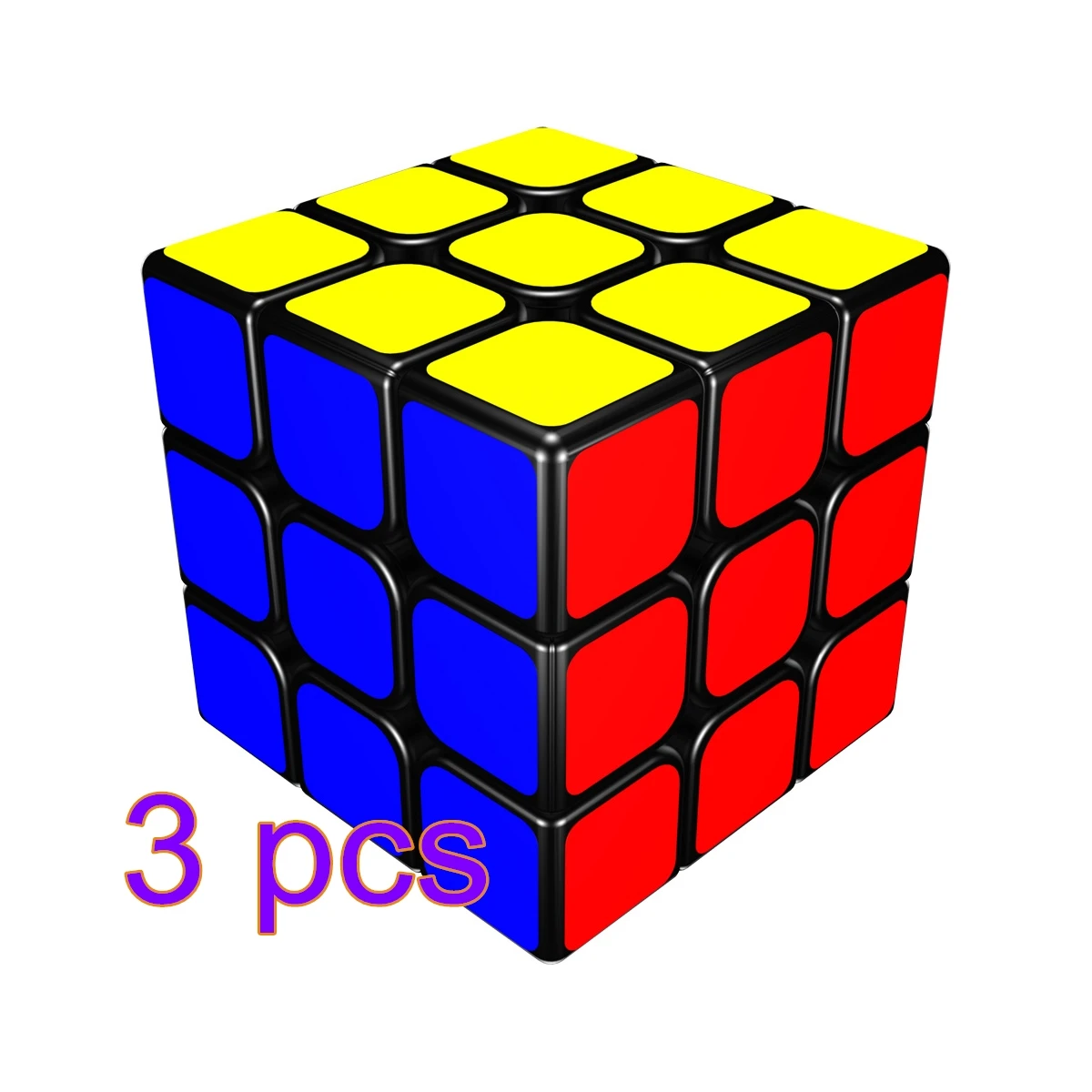 1 шт./3 шт. YJ Guan Long 3x3x3 магический куб 57 мм черный 3x3 магический куб скоростной магический куб для сложных ситуаций