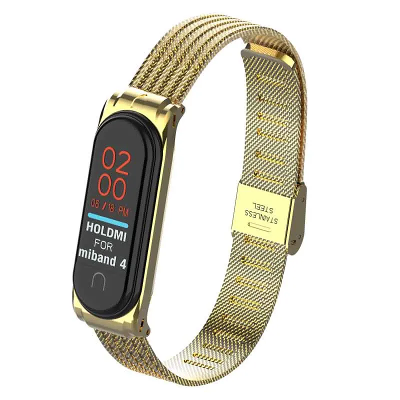 Нержавеющая сталь Correa mi Band 4 3 ремешок металлическое запястье для Xiao mi band 4 фитнес-браслет ремешок для часов ремень Смарт-часы аксессуары