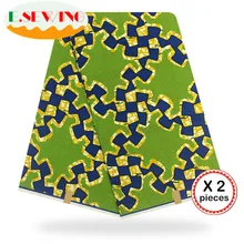 Африканская восковая ткань с принтом Анкара для шитья Анкара африканская ткань 12 ярдов нигерийская хлопковая ткань Гана для платья 81011