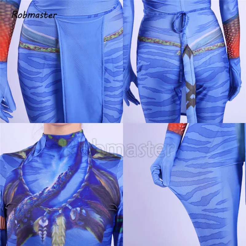 Фильм Аватар 2 Джейк Салли Нейтири Косплей костюмы Хвост спандекс зентай костюм