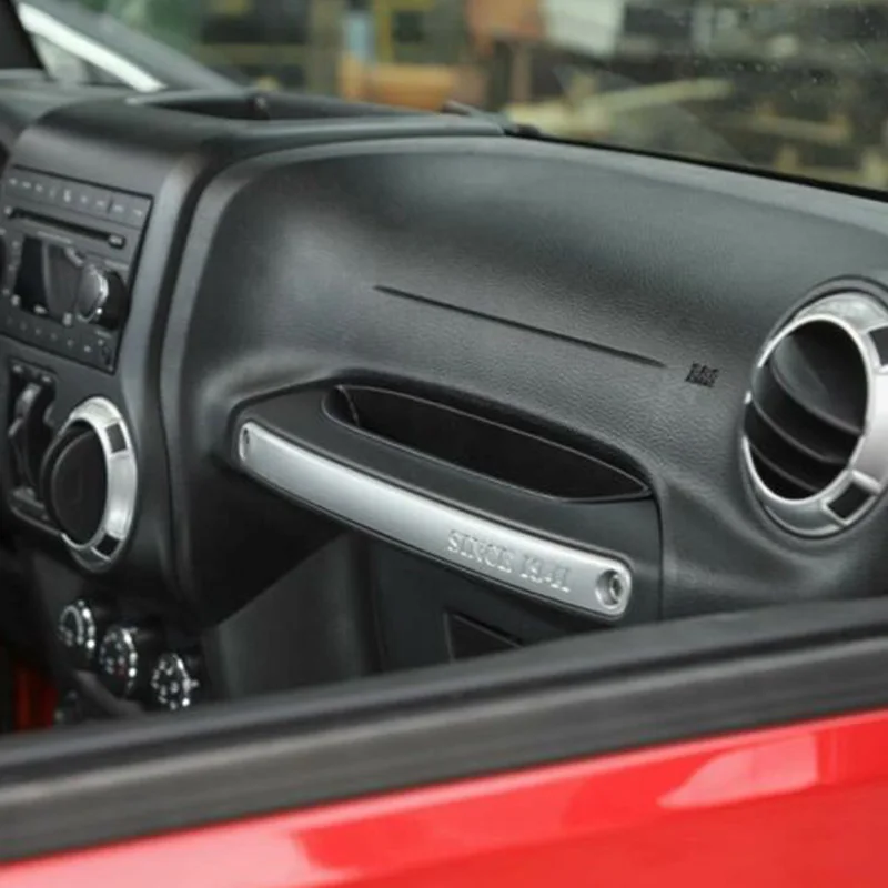 Для Jeep Wrangler JK 2007- автомобильное ПАССАЖИРСКОЕ СИДЕНЬЕ дверная ручка подлокотник коробка для хранения держатель Контейнер