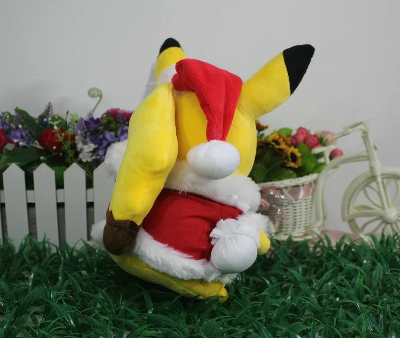 Такара Tomy плюшевая кукла Покемон чучела Пикачу санта клаус игрушки для детей рождественские подарки