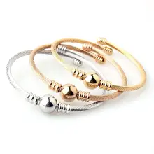Комплект из 3 предметов, проволочные браслеты из нержавеющей стали, милые регулируемые браслеты и браслеты для женщин, ювелирные изделия, подарок в виде рок