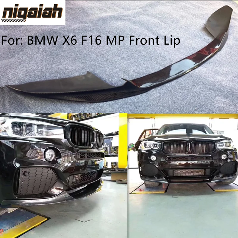 

Автомобильный передний бампер, спойлер для подбородка для BMW X6 F16 M Sport M Tech 4-Door 2015-2018, передний бампер, спойлер, фартук