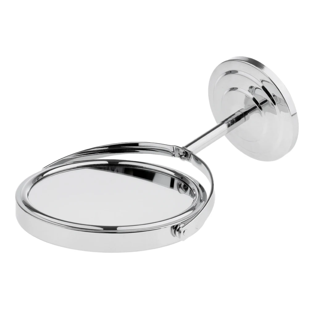 Tabletop Makeup Mirror , 2 in 1 Magnifying & Normal Compact Mirror, 360° Swivel Free Standing Mirror Table Top