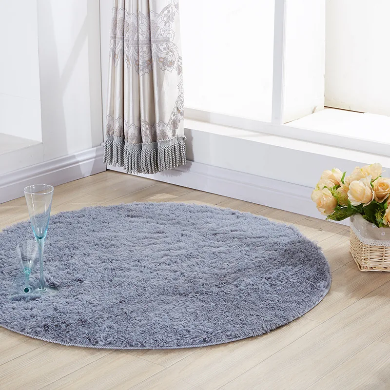 

Soft Round Rug Carpets Chair Cove for Living Room Long Plush Carpet Kids Room Rugs for Bedroom Shaggy Area Rug Home Modern Mat