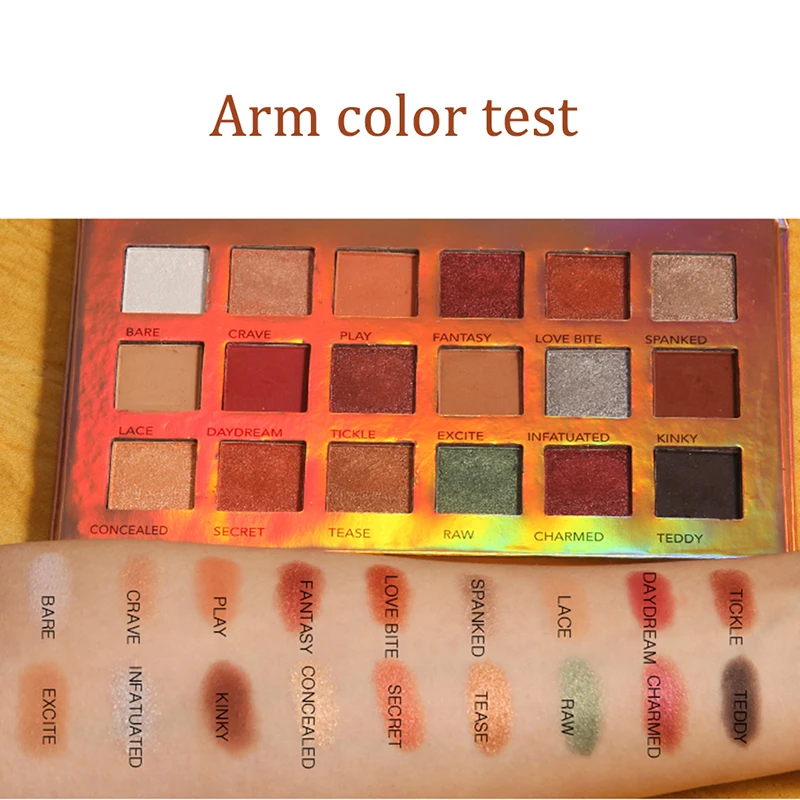 

18 Color Colorfast Star Eyeshadow Palette Waterproof Shimmer Matte Eye Shadow Powder Makeup Easy To Color