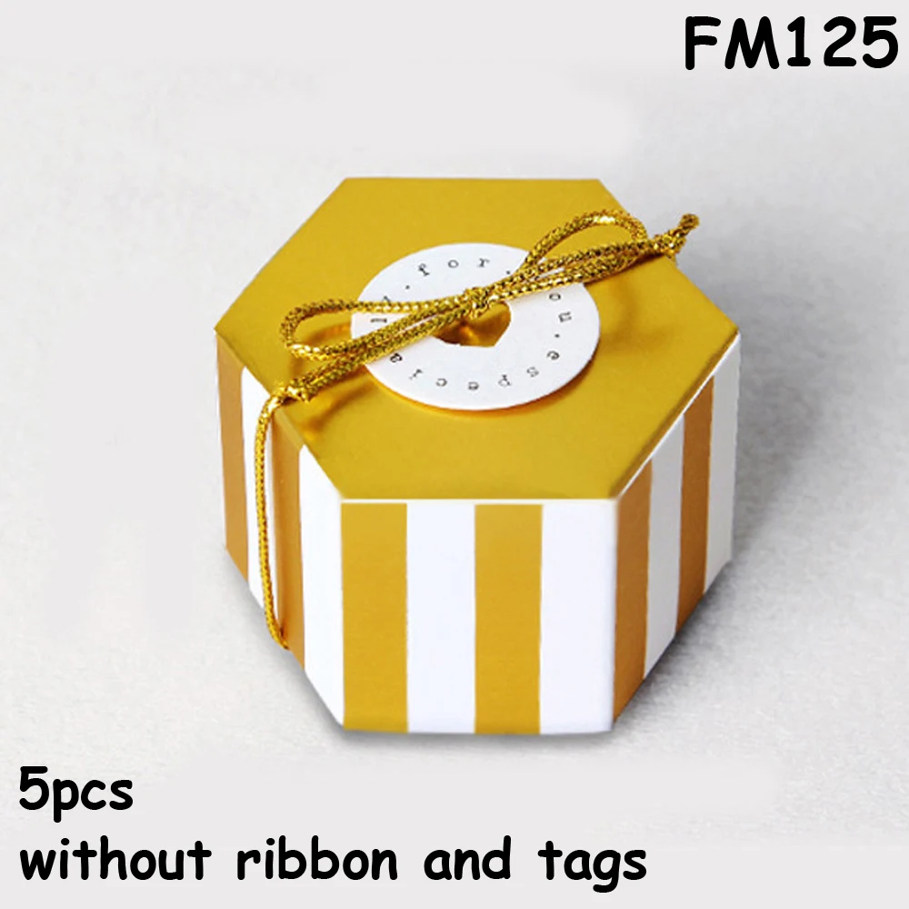 Gift Box Striped Dots Boite Dragees Bonbonniere Packaging Wedding Favor Boxes For Candy Cake Party Present Chocolate Sweet Bags - Цвет: FM125