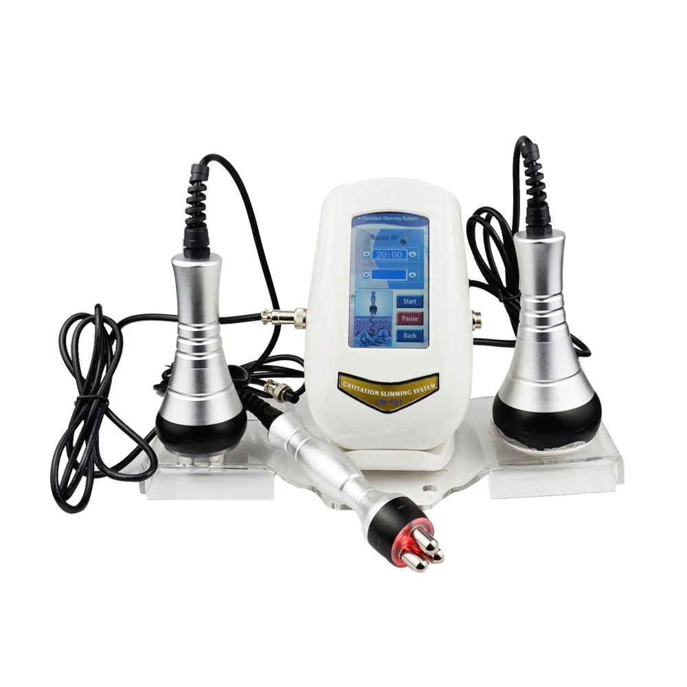 Home Use Sap 40K Cavitation Ultrasonic Weight Loss Machine Mutipolar RF Face Radio Frequency Facial Rejuvenation Slimming Body - Цвет: Whole Set Machine