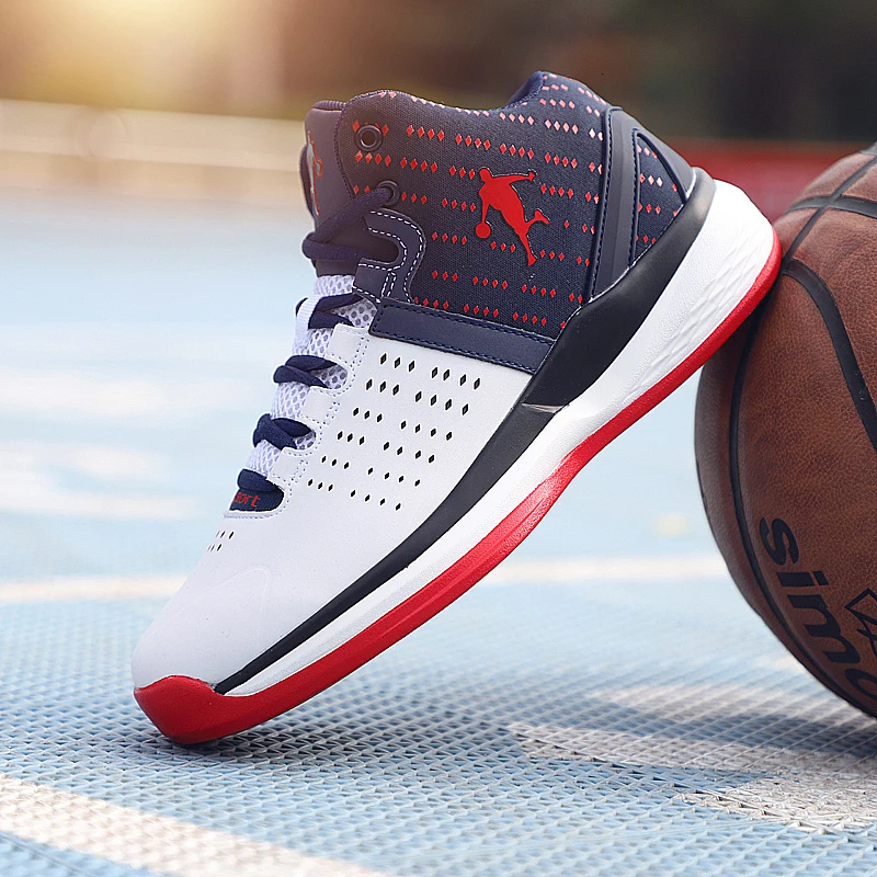 BOUSSAC Breathable Jordan Basketball Shoes Men Retro High-top Air Cushioning Sneakers Man Shockproof Sport Shoes Outdoor Male