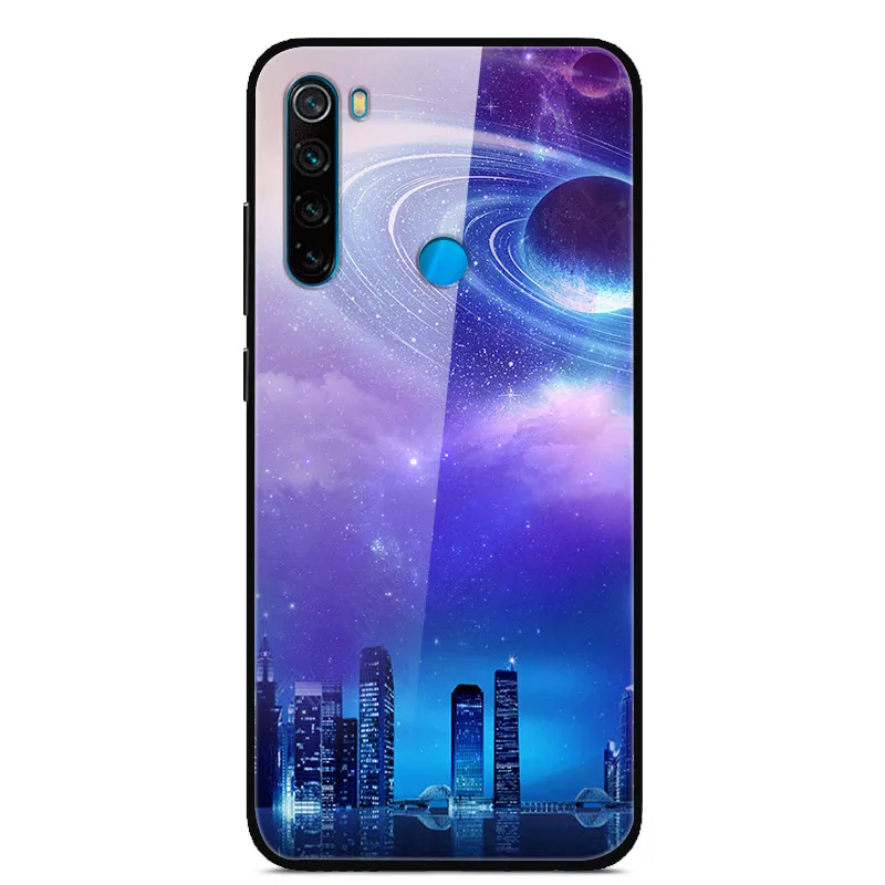 20 Для Xiaomi Redmi Note 8 T чехол из закаленного стекла жесткий чехол для телефона для Xiaomi Redmi Note 8 T Задняя крышка Redmi Note8T 8 T мягкий бампер - Color: 20