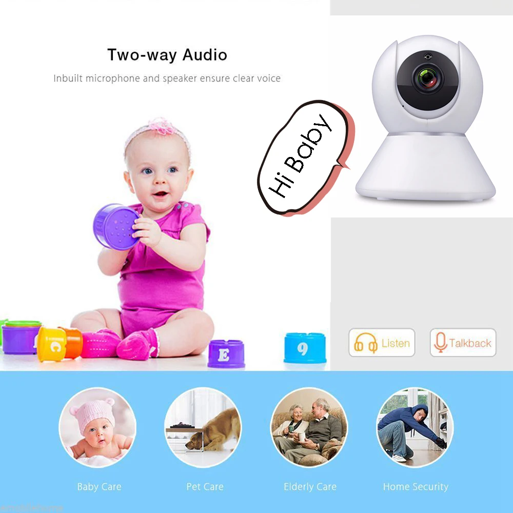 TUYA ip-камера 1080P домашняя умная видеокамера с Wi-Fi P2P cctv камера
