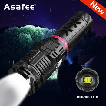 

Led Flashlight Asafee 1680 XHP90 COB Outdoor Tactical camping Flashlight Usb Rechargeable Waterproof