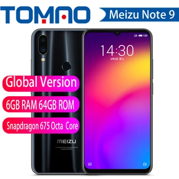 

Global Version Meizu Note 9 4GB 6GB RAM 64GB 128GB ROM Smartphone Snapdragon 675 Octa Core Note9 48MP Dual Camera 6.2'' 4000mAh