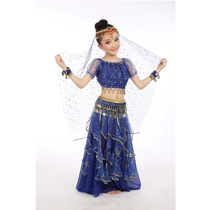 6 цветов новый индийский живот искусственное исполнение для детей девочек