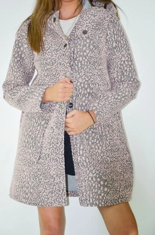 GREYMODA ABRIGO MUJER PUNTO LEOPARDO