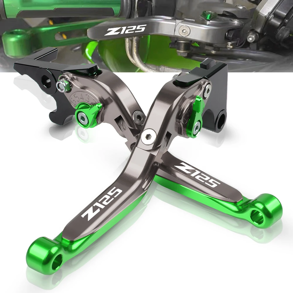 PivotBrakeLeversForKawasakiZ125Z125PRO2015201820172016CNCMotorcycleAdjustable