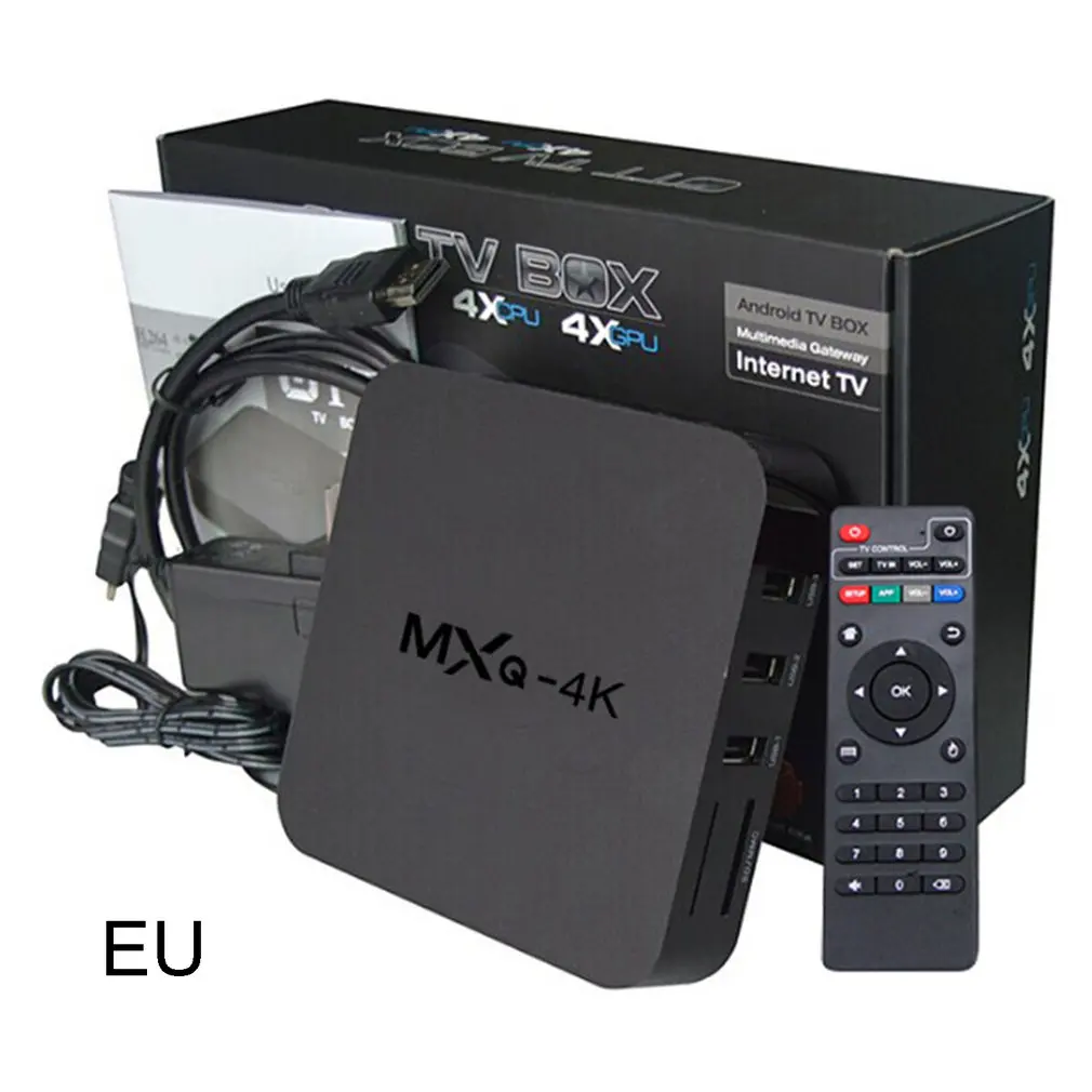 Android сетевая ТВ приставка 1G + 8G 4 Гб оперативной памяти 32 встроенной 4K медиаплеер 3D
