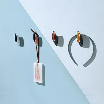

Household branch hooks Strong adhesive clothes hooks Wall-mounted punch-free door hooks waterproof sticky hooks 4 packs