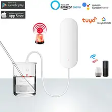 Détecteur de fuite d'eau intelligent Tuya WiFi, système d'alarme de niveau d'eau, de débordement domestique