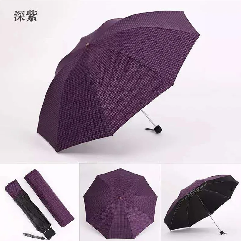 

Enjoy Spell Ten Bone Extra-large Reinforced Vinyl Plaid Double Parasol