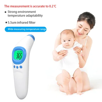 

Baby Temperature Meter Infrared Digital LCD Body Measurement Forehead Ear Non-Contact Fever IR for Adult Baby