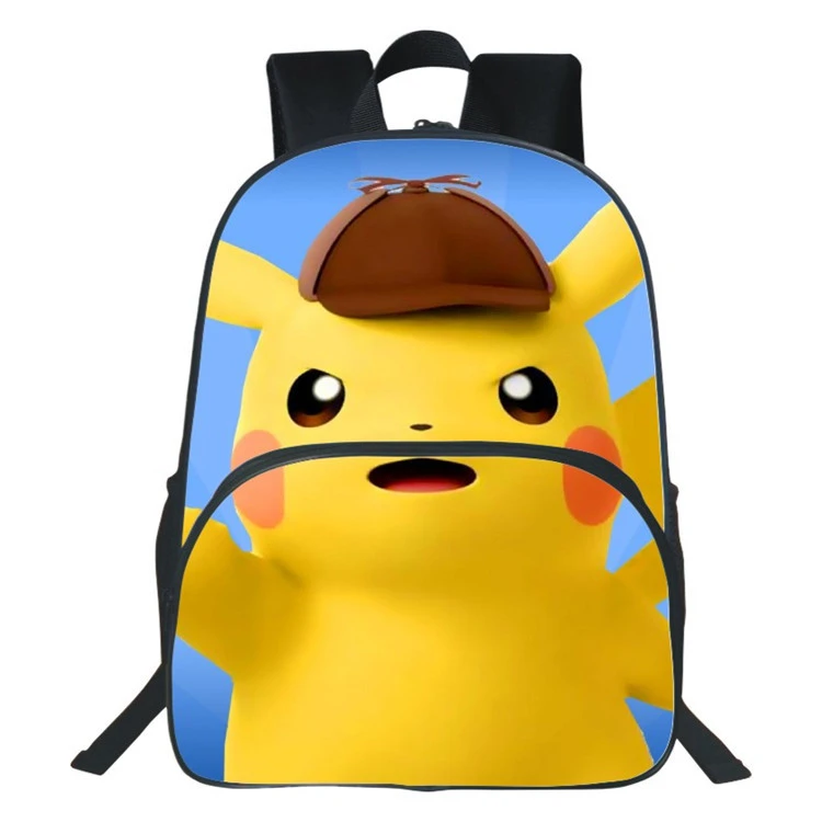 18 Рюкзак Sac A Dos Mochila Pokemon аниме 3D печать Милый Пикачу холст рюкзак школьные сумки для студентов книжная сумка двойная молния - Цвет: 18