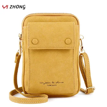 

YIZHONG Multifunction Cell Phone Pocket Shoulder Bag Crossbody Bags for Women Handbags Women Bags Designer Solid Messeger Bags
