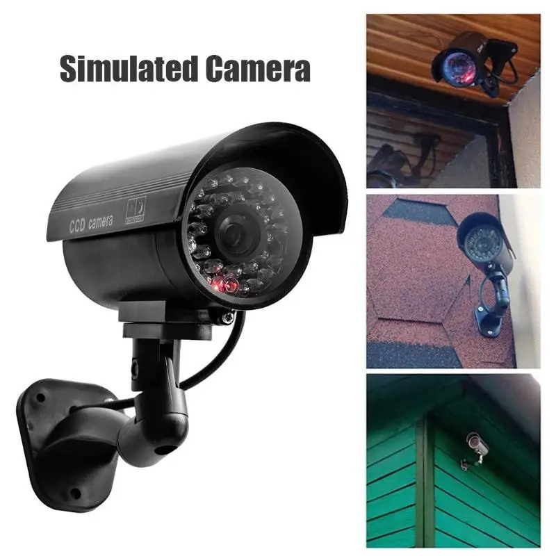 

Simulation Dummy Camera Bullet Fake Surveillance CCTV Camera ABS Engineering Plastic Bracket for Home Security 160x124x85mm