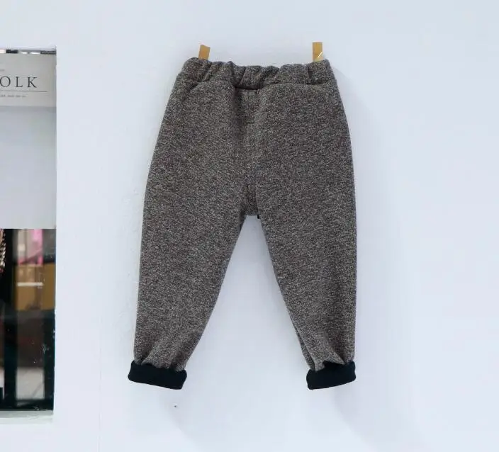 Плотные штаны в Корейском стиле для мальчиков и девочек модные детские штаны на осень и зиму 3-8 лет, HH674