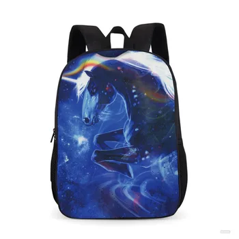

New fashion Children School Bags for Kids Girls Boys 3D Wolf Printed School Bags Teenager Shoulder Book Student Bag3
