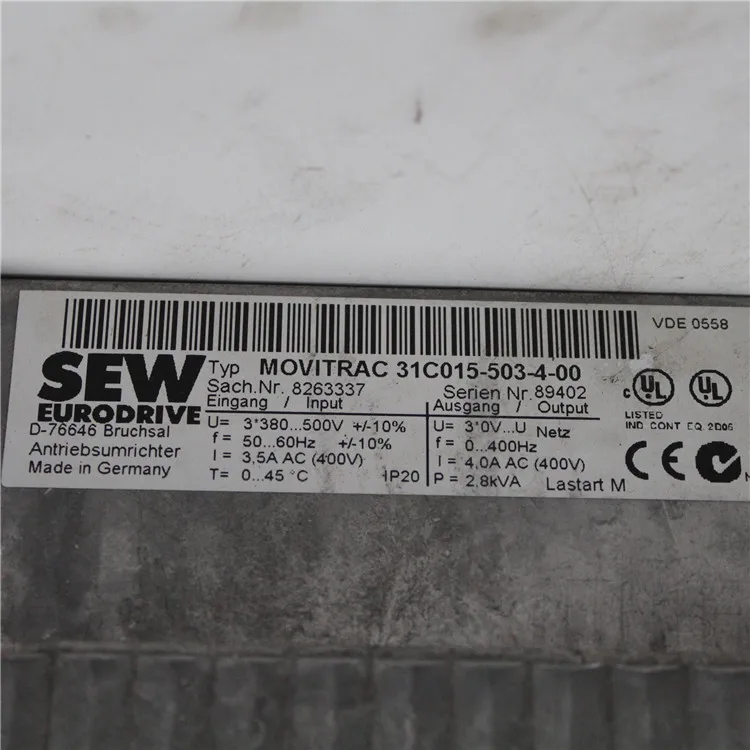 SEW AC drive 31C015-503-4-00 б/у хорошее состояние