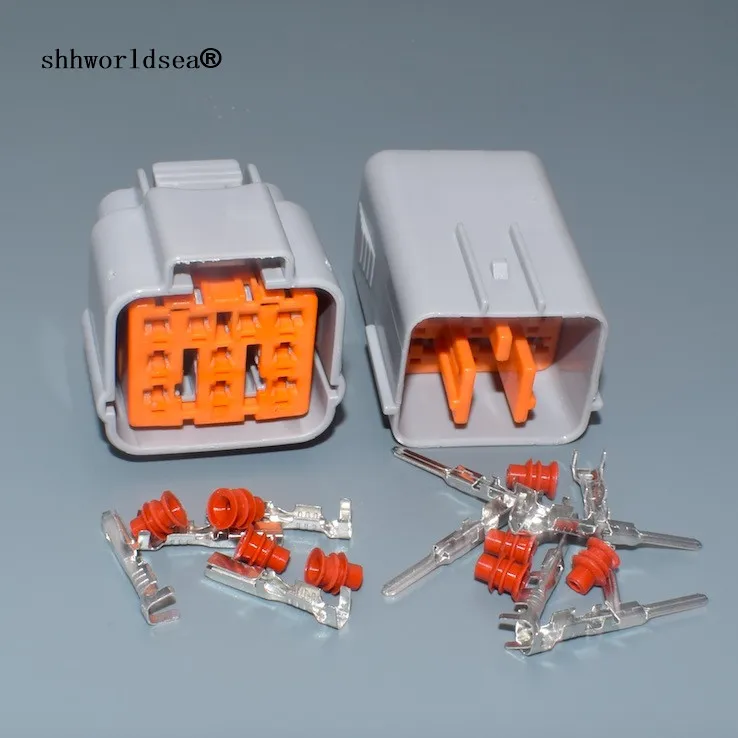 shhworldsea 10 Pin 2.0mm Female Male Waterproof Cable Auto Connector plug For Motors Cars 6195-0167 6195-0164