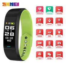 SKMEI Смарт-часы для мужчин и женщин Смарт-Браслет спортивный фитнес сенсорный экран Bluetooth пульсометр браслеты для Android IOS B25