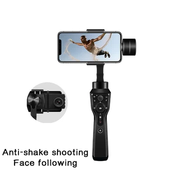 

3-Axis Handheld Gimbal Stabilizer w/Focus Pull & Zoom for iPhone Xs X 8 Plus 7 6 SE Samsung Action Camera anti-shake live video
