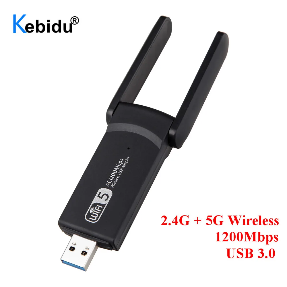 USB 1200 wi fi адаптер до 3 0 мбит/с двухдиапазонный 5 ггц 2 4 802.11AC RTL8812BU|Сетевые карты| |