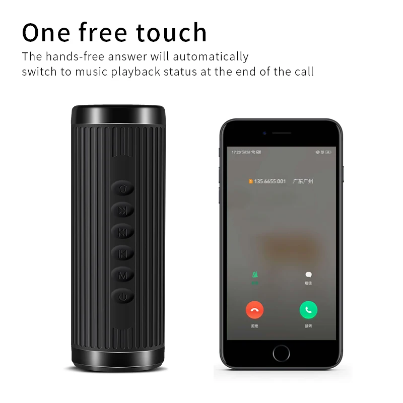 Водонепроницаемый Bluetooth Динамик Портативный Динамик цилиндрической формы на открытом воздухе Беспроводной фонарик Динамик и карты bicycle сабвуфер