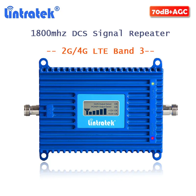 Lintratek LTE 4G Signal Booster Repeater GSM DCS 1800MHZ Cellular Signal Amplifier 1800 Internet 70dB Gain for Mobile phone|Signal Boosters| - AliExpress