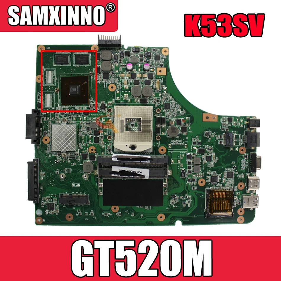 Материнская плата Akemy K53SV для ноутбука ASUS K53SC K53SM K53SJ P53SJ A53SJ оригинальная