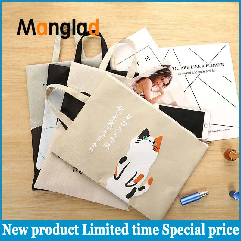 

A4 Document File Folder Organizer Folio File Bags Expanding Business Briefcase Storage Holder with Zipper and Button Closure