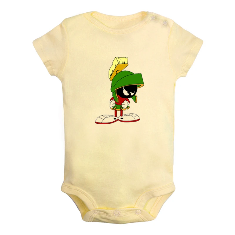 Marvin the Martian/забавные комплекты для новорожденных мальчиков и девочек с изображением героев мультфильма «Мир Уэйнов»; комбинезон с принтом; боди для младенцев - Цвет: JcBaby1351YD
