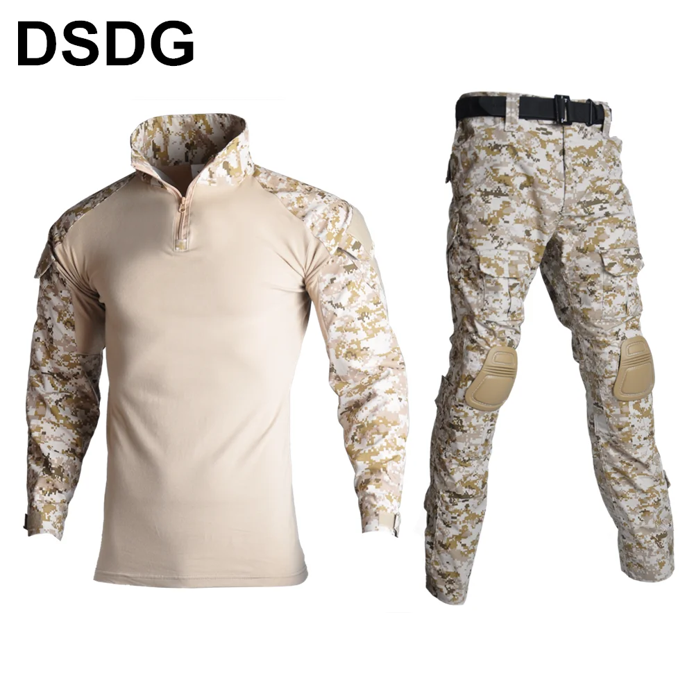 Kryptek Mandrake BDU G3 Униформа рубашка и брюки страйкбол Painball Боевая Тактическая Военная форма W/Наколенники охотничья одежда - Цвет: DSDG
