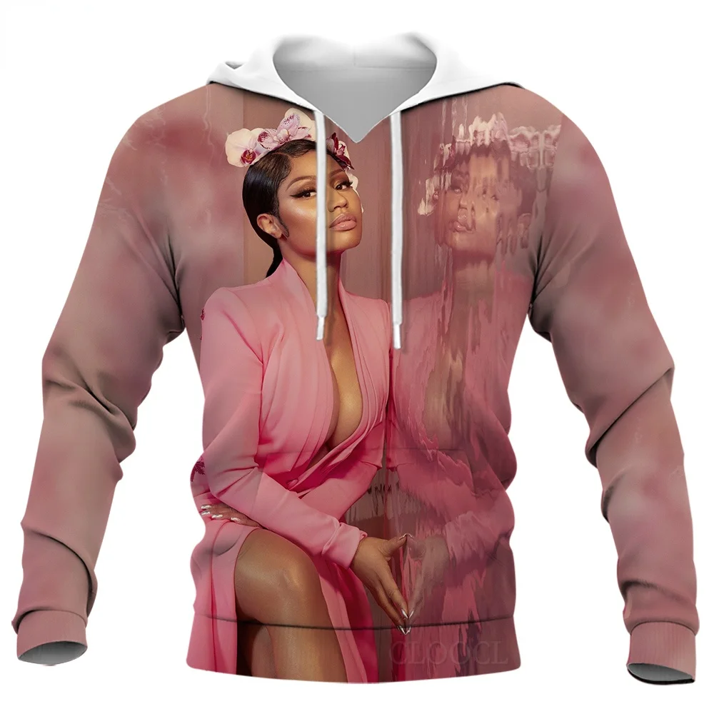 Мужская толстовка CLOOCL Nicki Minaj Модный стильный осенний пуловер с капюшоном и
