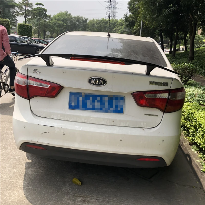 Спойлер для Kia Rio K2 2008 2013 TF спойлер из АБС материала заднего крыла автомобиля
